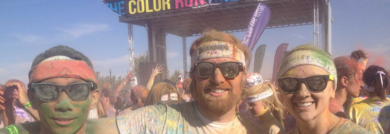 running at the color run